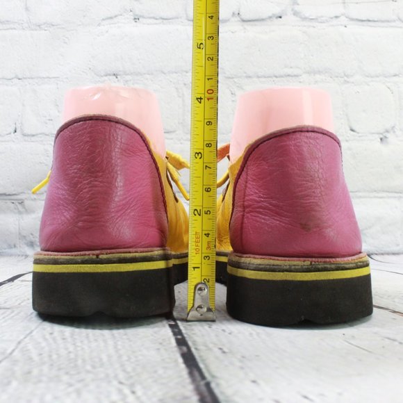 Aquatred By Goodyear Soles Multicolor Moon Stars Leather Oxford Shoes M 5 L 7 - Picture 8 of 9